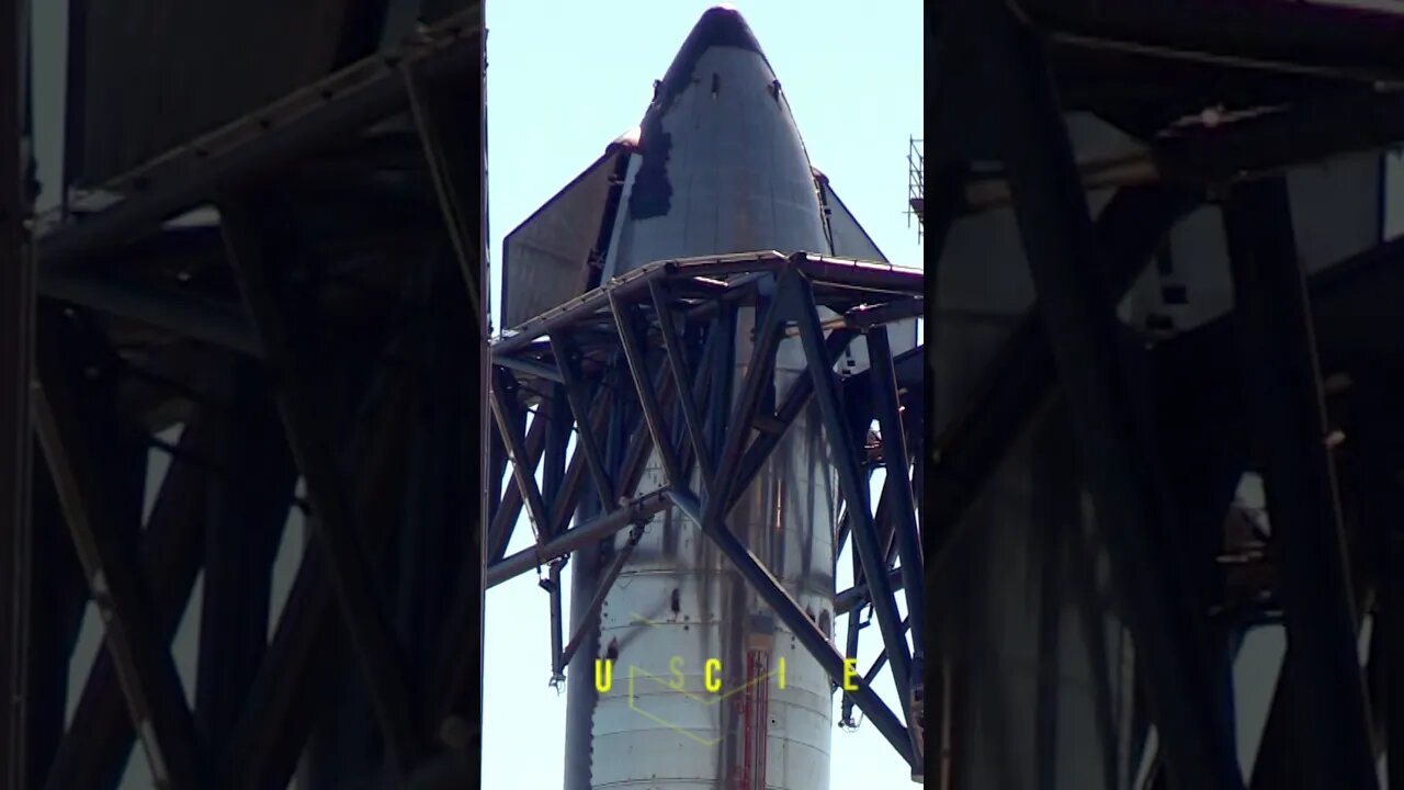 SpaceX Starship Stacked at Starbase, Texas