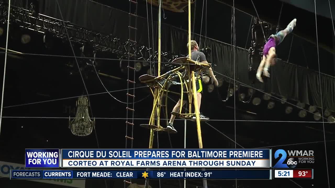 Cirque du Soleil prepares for Baltimore premiere