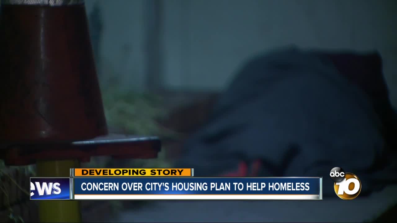 Concern over city's housing plan to help homeless