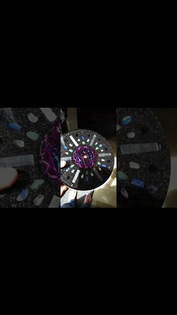 VORTEX Coil ORGONITE Charge Plate - ❇Geometric Reflection❇