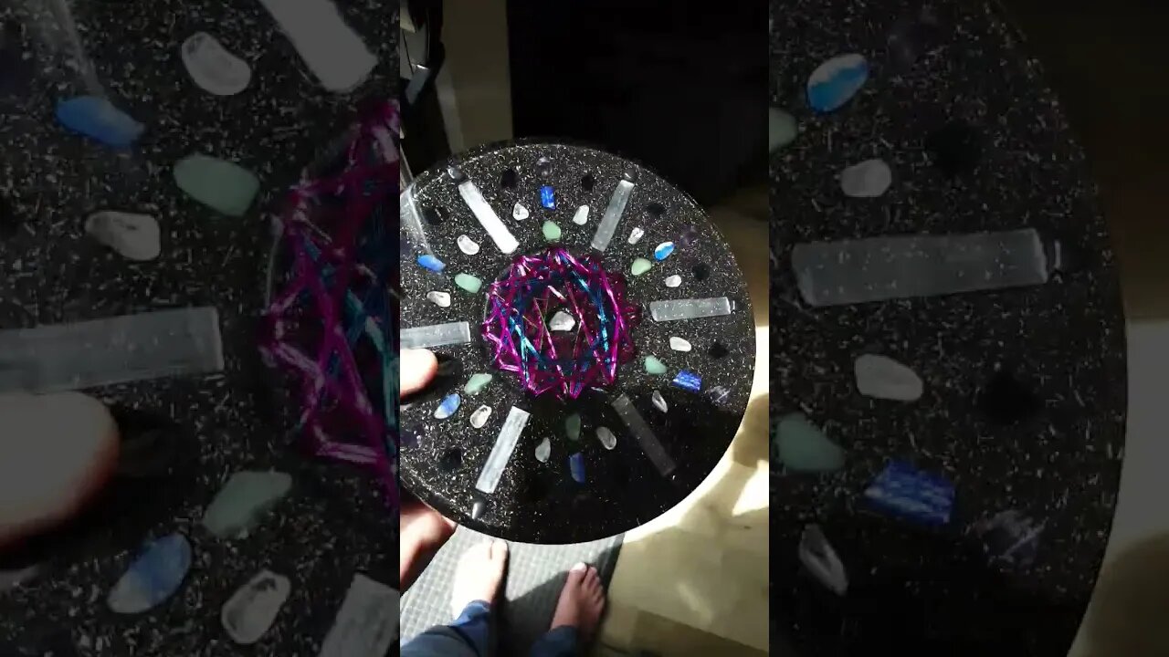 VORTEX Coil ORGONITE Charge Plate - ❇Geometric Reflection❇