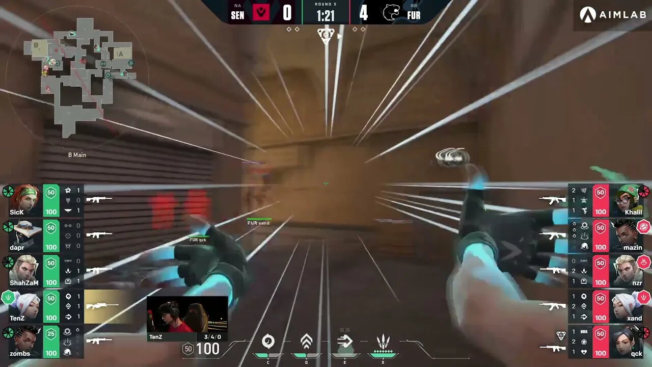 Amazing round by Furia vs Sentinels