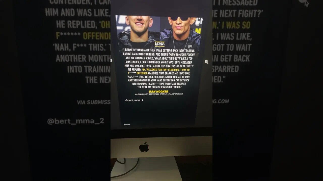 Dan Hooker Rejects Fight With Tony Ferguson! Says He Was Very OFFENDED The Fight Was Even Offered!