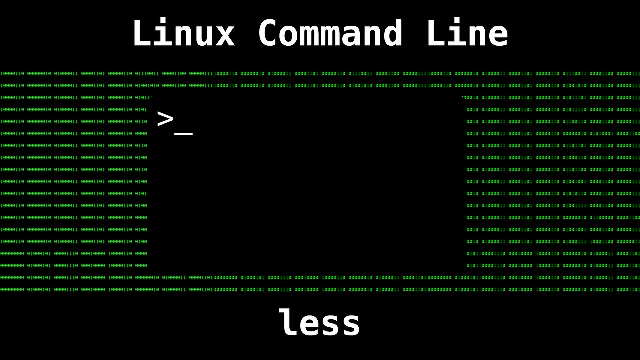 Linux Command Line - Working with less