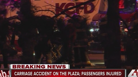 Three injured in horse carriage crash on Plaza