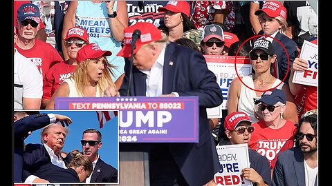 Woman sitting behind Trump during Pennsylvania assassination attempt goes viral for very strange