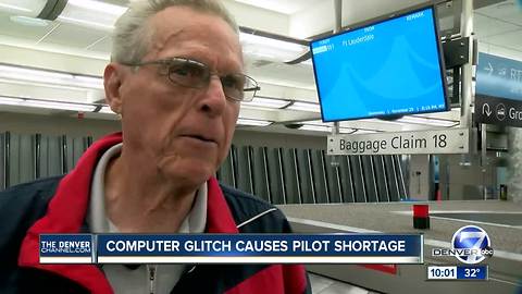 Computer glitch causes pilot shortage