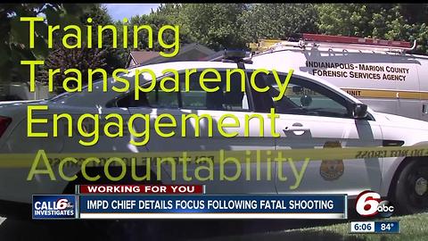 IMPD chief releases video update on officer-involved shooting, department use of force policy