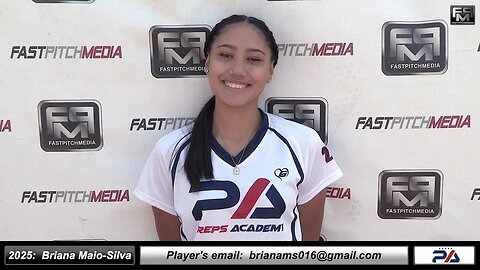 2025 Briana Maio Silva Middle Infielder & Outfielder Softball Recruiting Skills Video Preps Academy