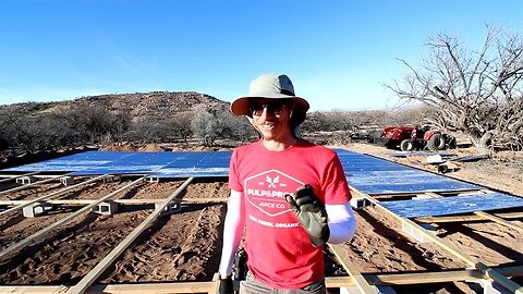 Attaching The Roof To Our Off Grid Rainwater Harvesting Surface