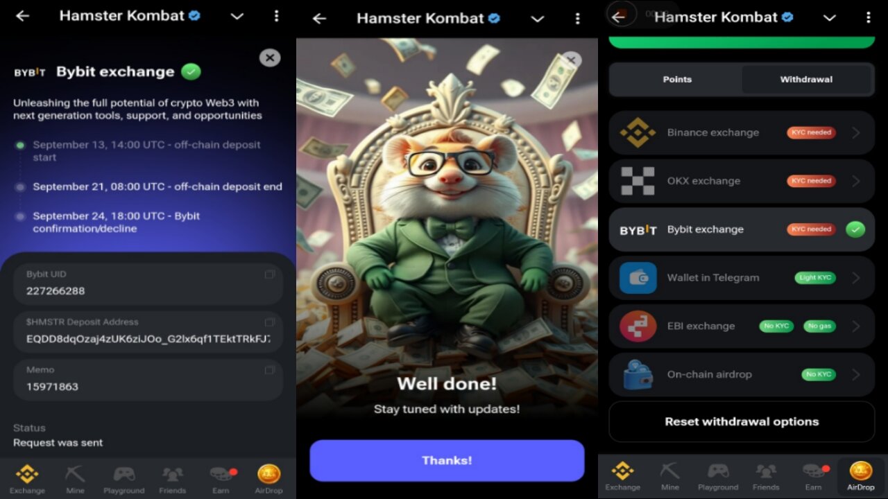 Hamster Kombat | Withdrawal Is Now Open | How To Submit Your Bybit Exchange Deposit Details