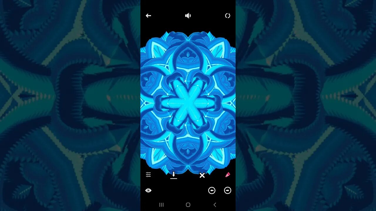 Tangle app on Android: perfect symmetry #6