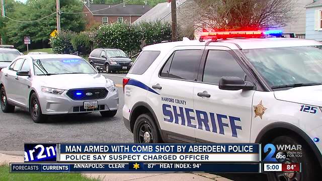 Aberdeen Police shoot man armed with comb