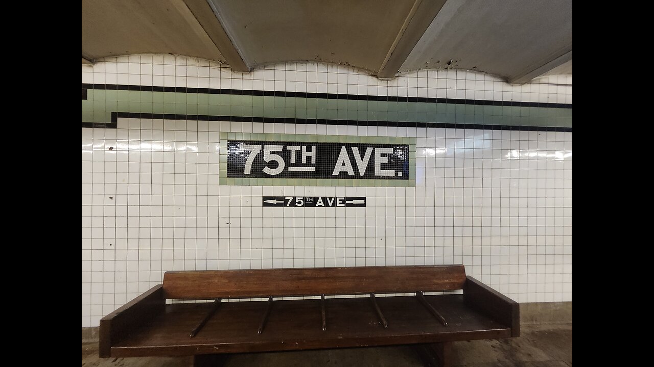 75th Ave subway station in Forest Hills, Queens. July 28, 2024.