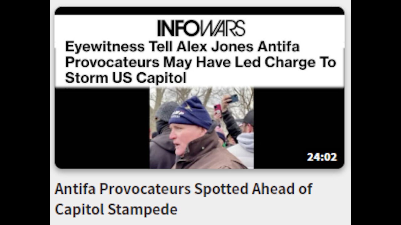 Antifa Provocateurs Spotted Ahead of Capitol Stampede