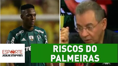 "Palmeiras corre grandes riscos de cair fora", avalia Flavio Prado