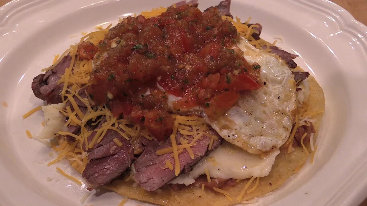 Huevos Rancheros Tex Mex Style -- Cookoff with Surfin' Sapo