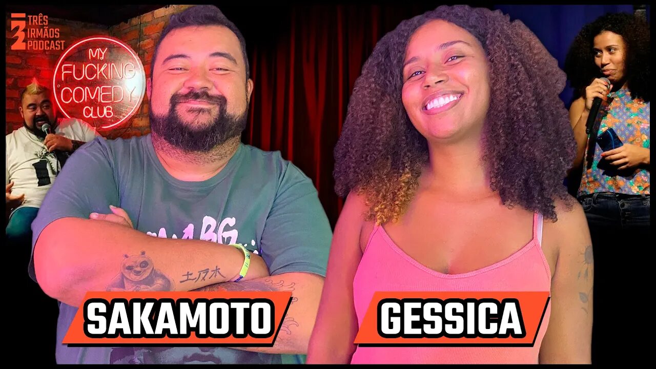 Richard Sakamoto e Gessica Ferreira - Humoristas - Standup Comedy - Podcast 3 Irmãos #373