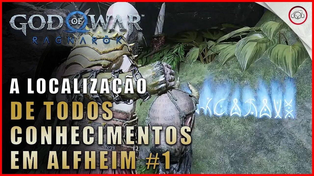 God of war Ragnarok, A localização de todos conhecimentos em Alfheim #1 | Super dica