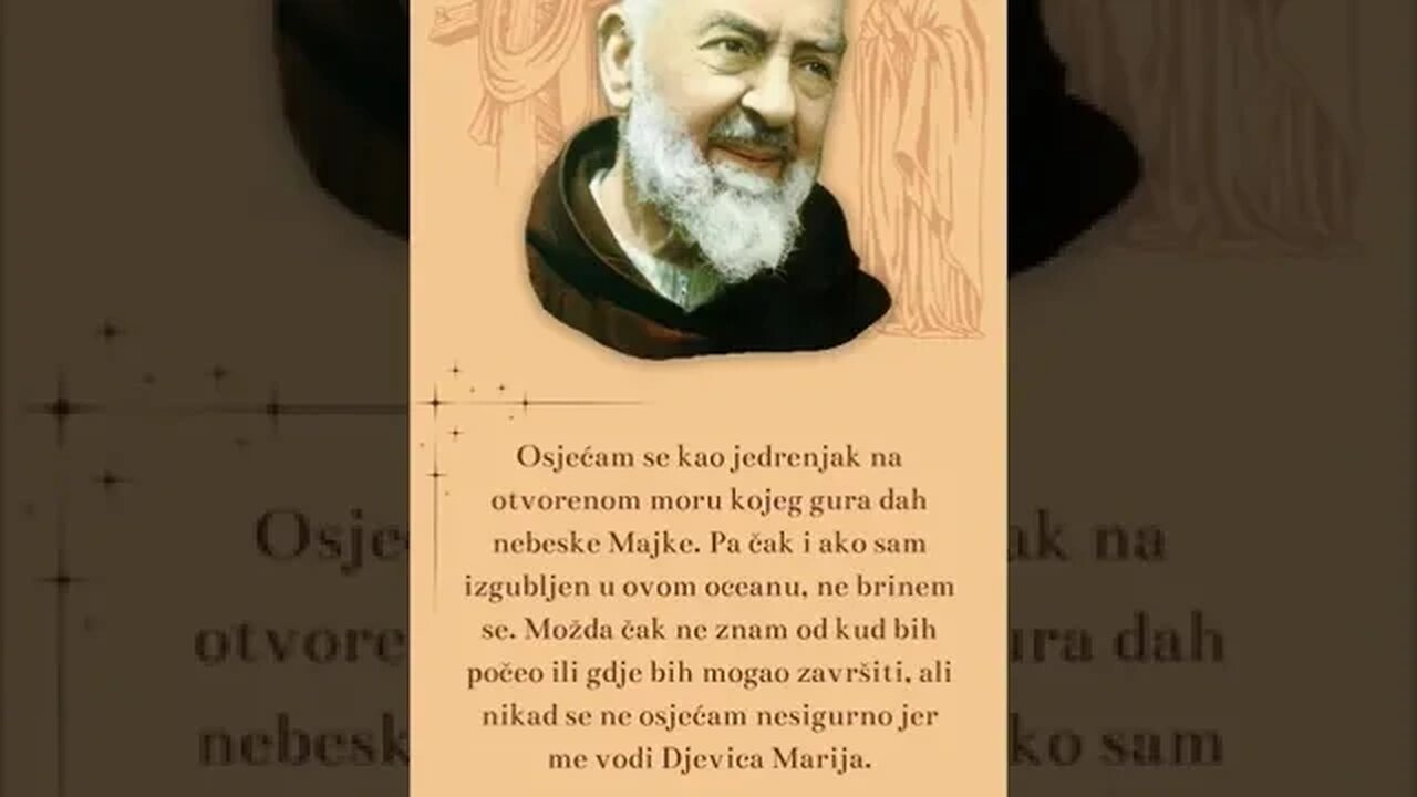 Inspirativni citati oca Pija #padrepio #molitva #gospa