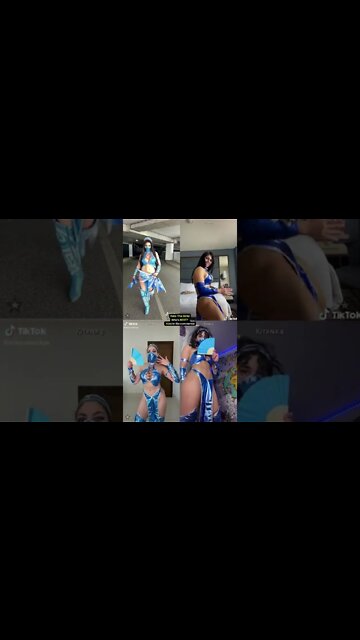 Rate the Girls: Best Kitana Mortal Kombat TikTok Cosplay Contest #2 ⚔💙 #shorts