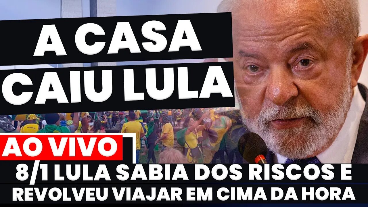 🚨AGORA: 8/1 LULA SABIA DE TUDO E RESOLVEU VIAJAR E DEIXAR O CAOS ACONTECER - VIAGEM DE ÚLTIMA HORA