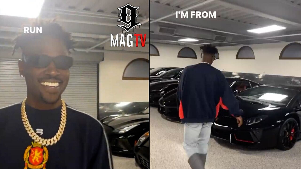 Antonio Brown Is Amazed At Floyd Mayweather's Car Collection! 🚘