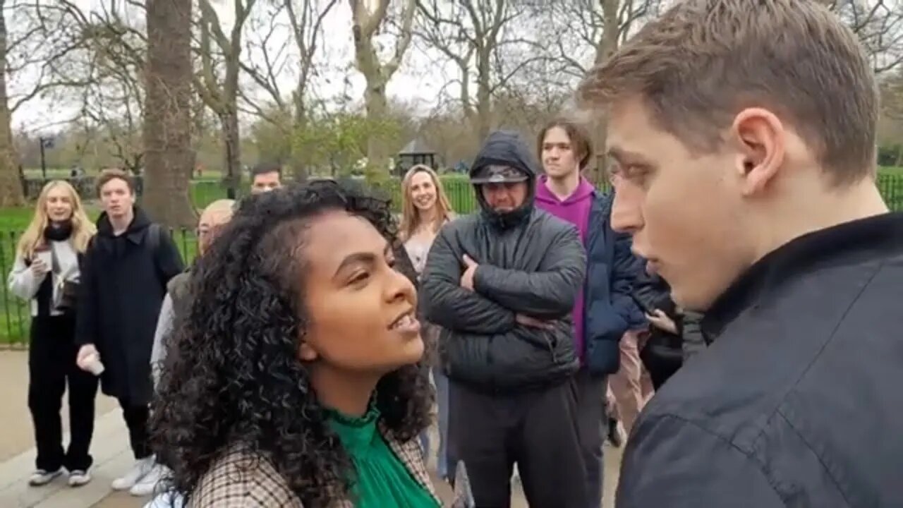 Pavlov Confronted By Aggressive Woman #speakerscorner