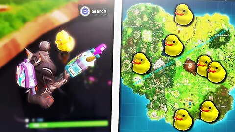 How To Find Hidden Rubber Duckies in Fortnite! Search Rubber Duckies Spawn Locations! (Week 3 Ducks)