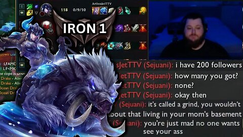 Iron Twitch Streamer flexes Follower Count, then gets bullied relentlessly