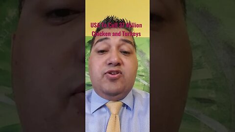 #USA To #Cull 37 Million #Chicken and #Turkeys