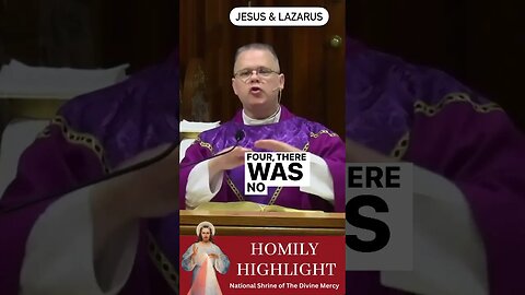 Why did Jesus raise Lazarus from the dead after 3 days? #homilyhighlight #frchrisalar