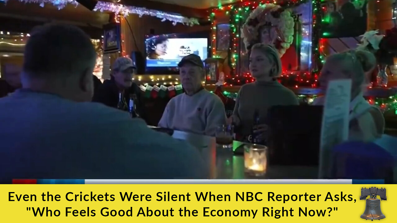 Even the Crickets Were Silent When NBC Reporter Asks, "Who Feels Good About the Economy Right Now?"