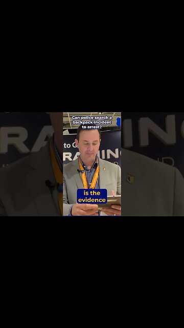 Can police search a backpack incident to arrest?