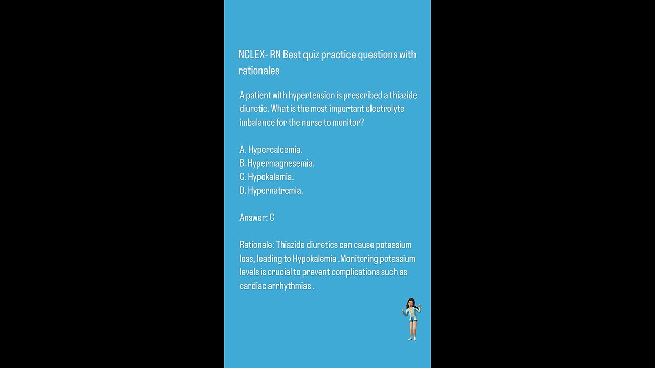 NCLEX- RN Best quiz practice questions with rationals (CVS)