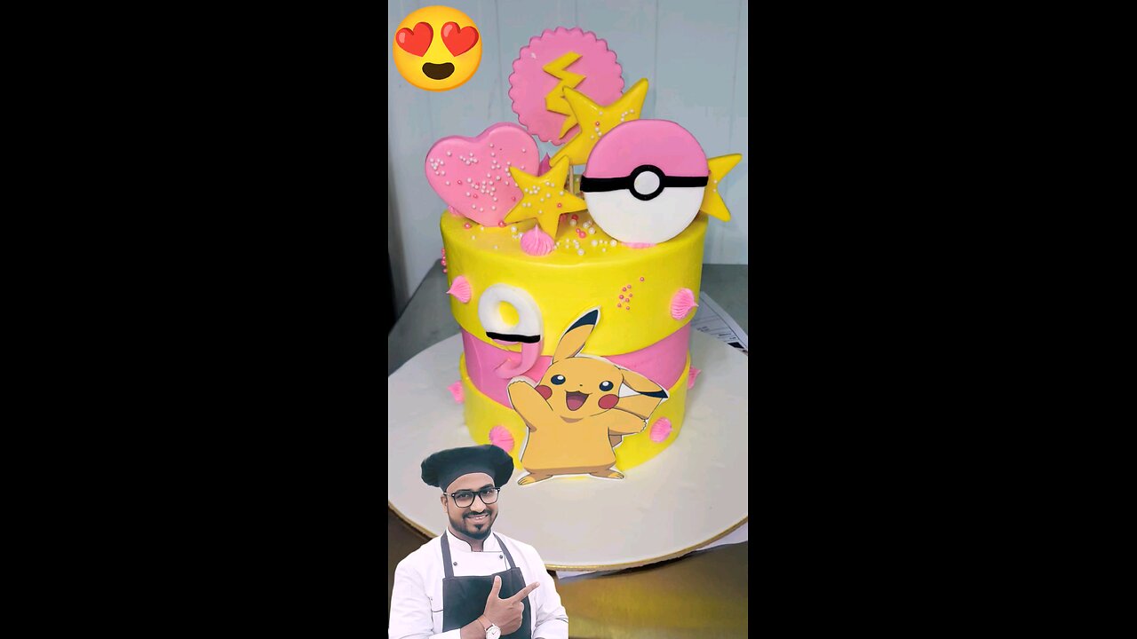 How to make POKÉMON Birthday Cake: SAMCAKESCRAFT #shorts #ytshorts #viral #trending