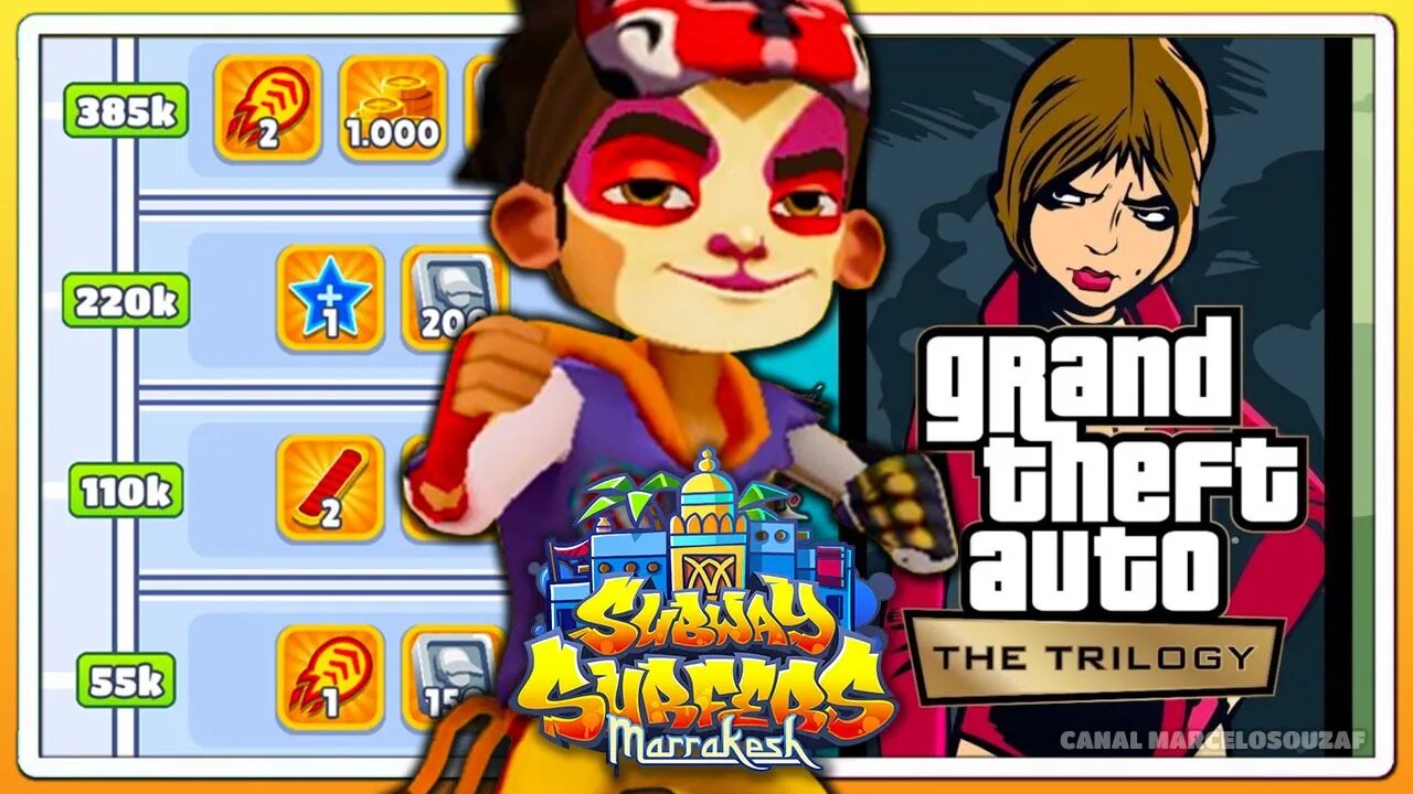 Subway Surfers Marrakesh 2021 | Trilogia GTA Remasterizada | Recorde com Sun Rogue