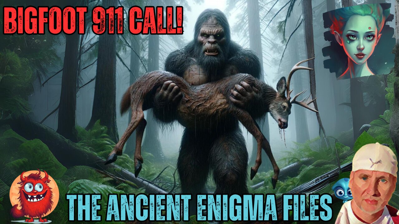 Bigfoot 911 Call: Couple Reports Sasquatch Eating a Deer!