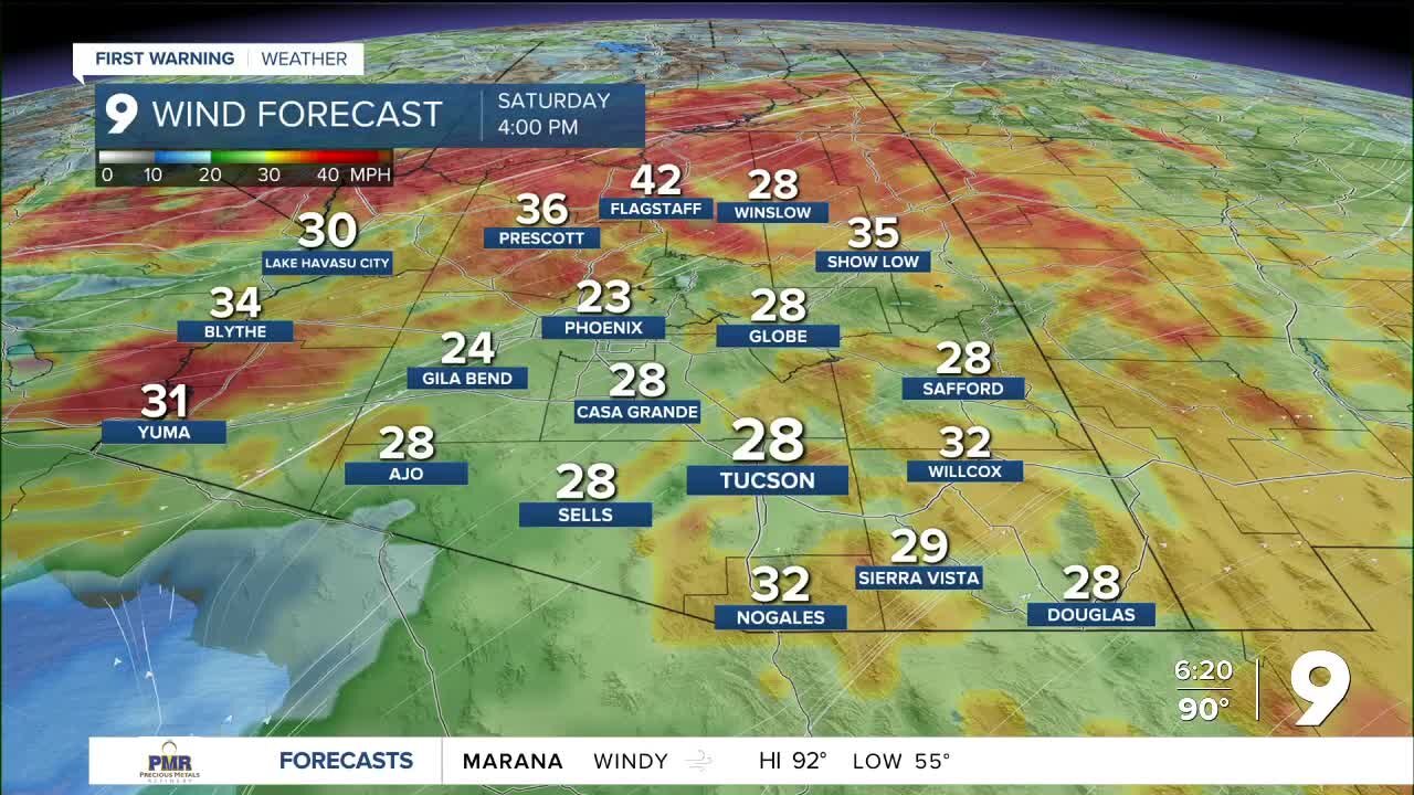 More wind, but no rain, for southern Arizona
