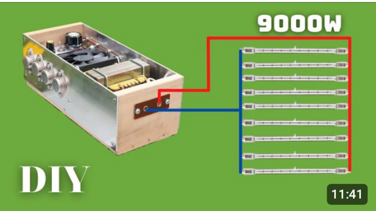 How to make simple inverter 9000w and 2n 2055IC