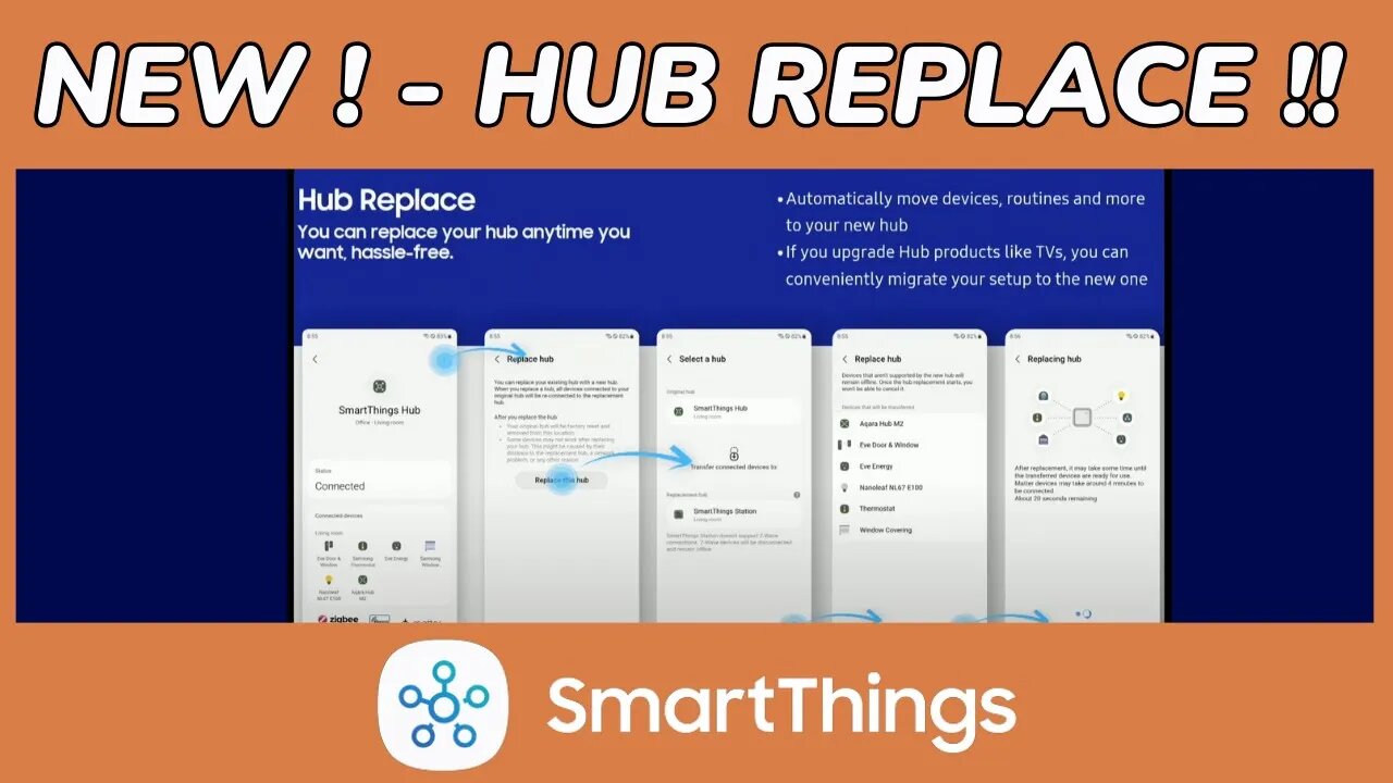 NEW Hub Replace Feature for SmartThings Hubs!