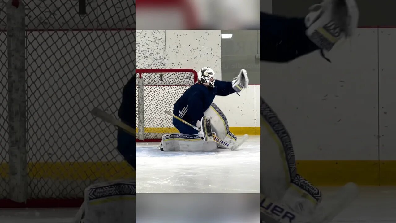 HOCKEY ASMR🔊🏒 #hockey #goalie #micdup #asmr