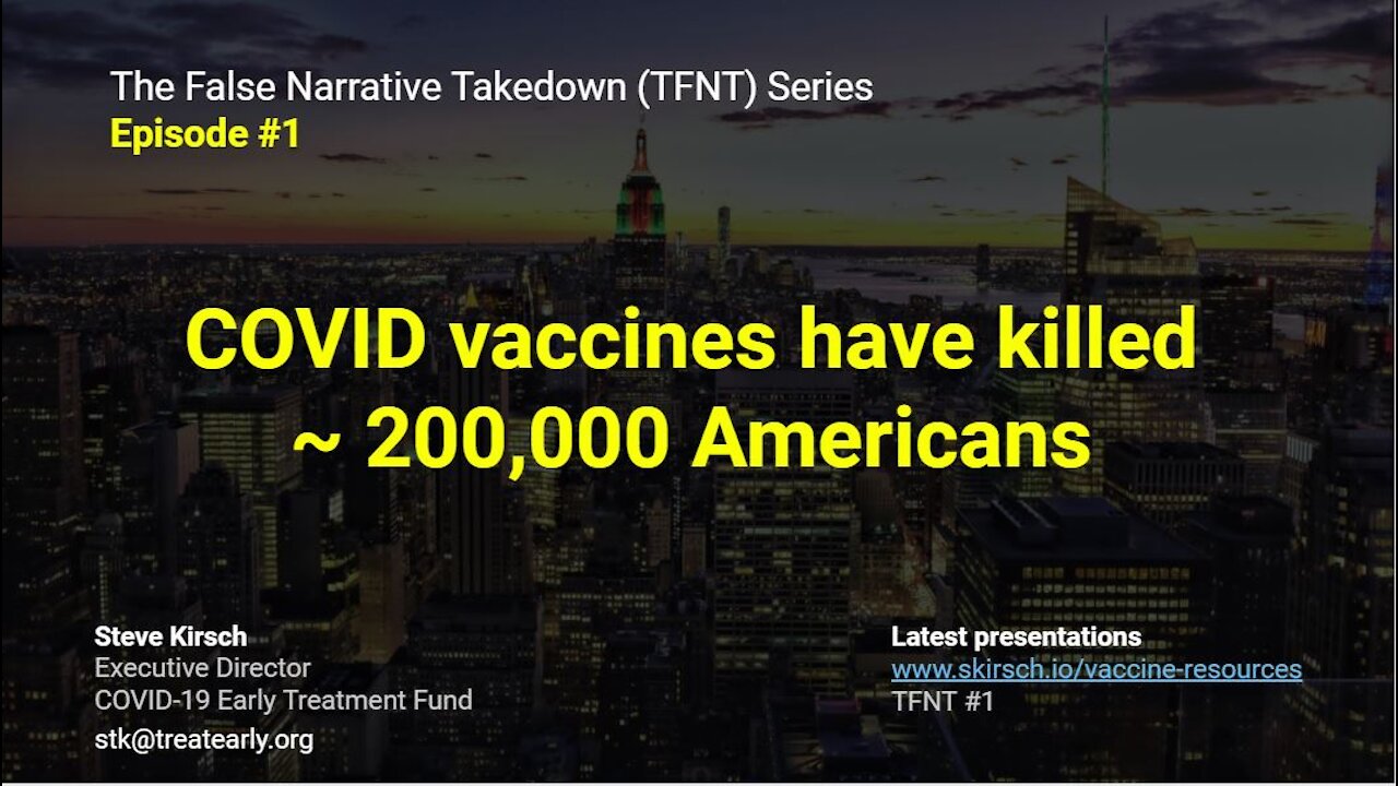 TFNT1: COVID vaccines have killed over 200,000 Americans