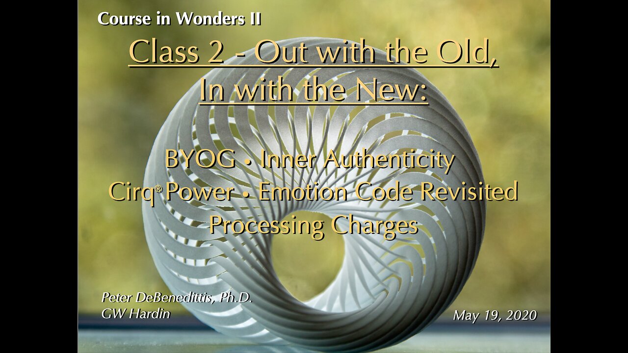 Course in Wonders Class 2