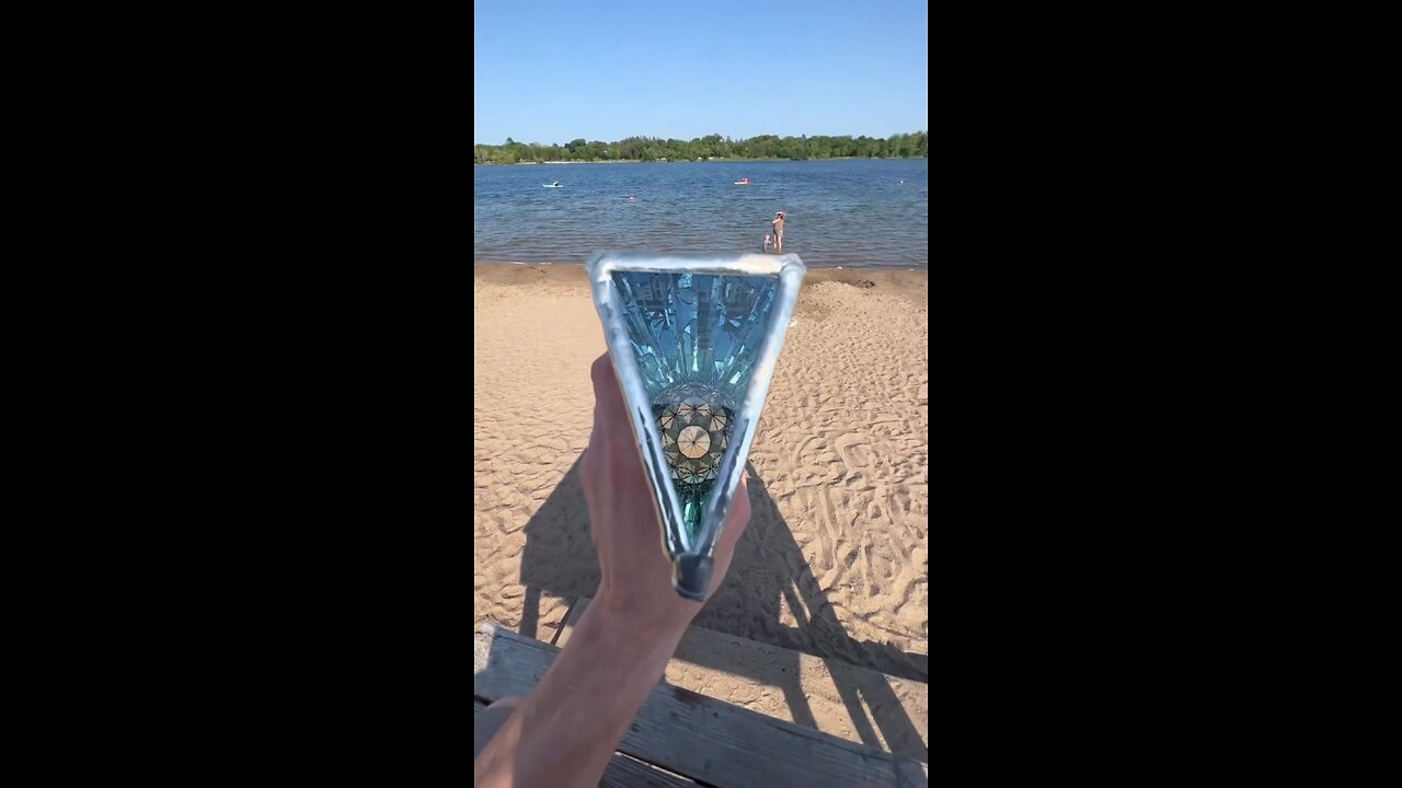 Beautiful & satisfying Beach view through a ultra prism! 💕❤️