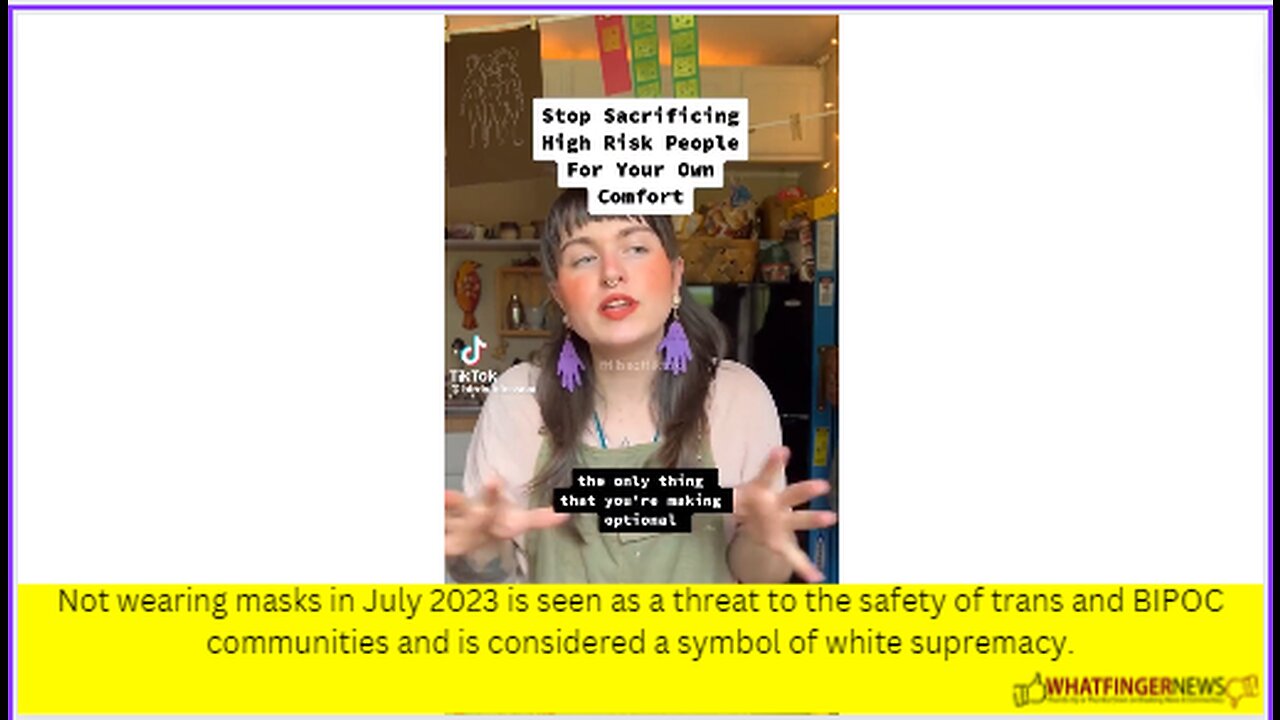 Not wearing masks in July 2023 is seen as a threat to the safety of trans and BIPOC communities