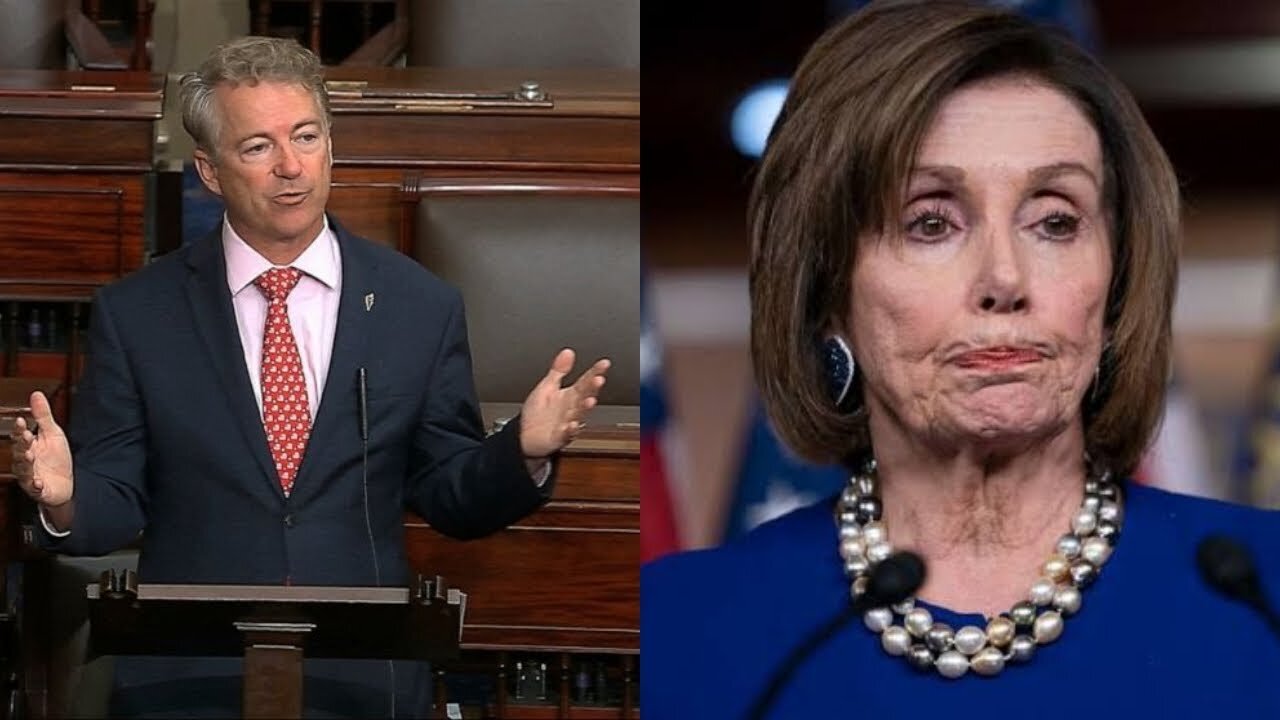 RAND PAUL GETS UP AND RIPS NANCY PELOSI TO SHREDS, GETS A STANDING OVATION - TRUMP NEWS
