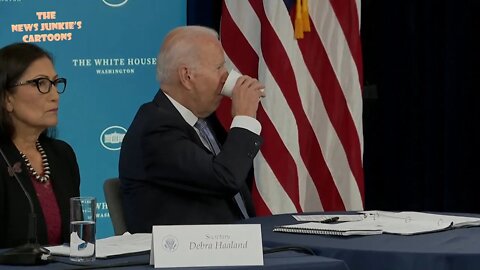 Talking about droughts makes Biden thirsty.
