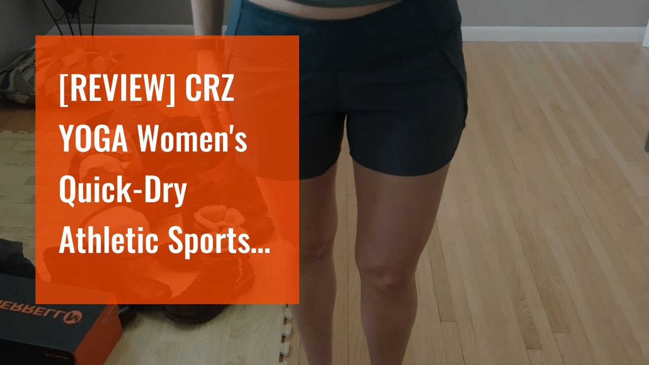 [REVIEW] CRZ YOGA Women's Quick-Dry Athletic Sports Running Workout Shorts with Zip Pocket - 4...