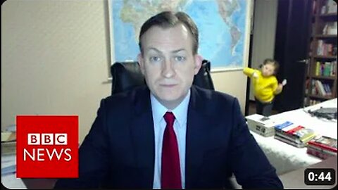 Children interrupt BBC News interview